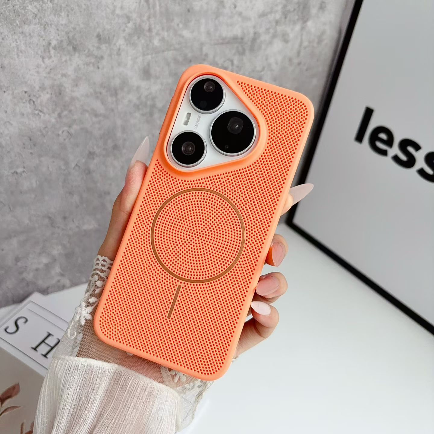 Huawei Mate 60 - Funda magnética para Magsafe, carcasa transpirable