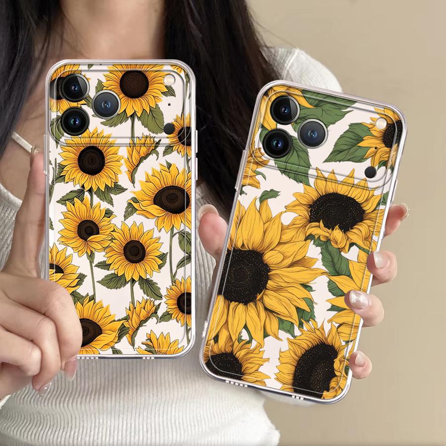 Funda con Diseño de Girasoles  - Apple Iphone 15 Pro Max reseña y precio